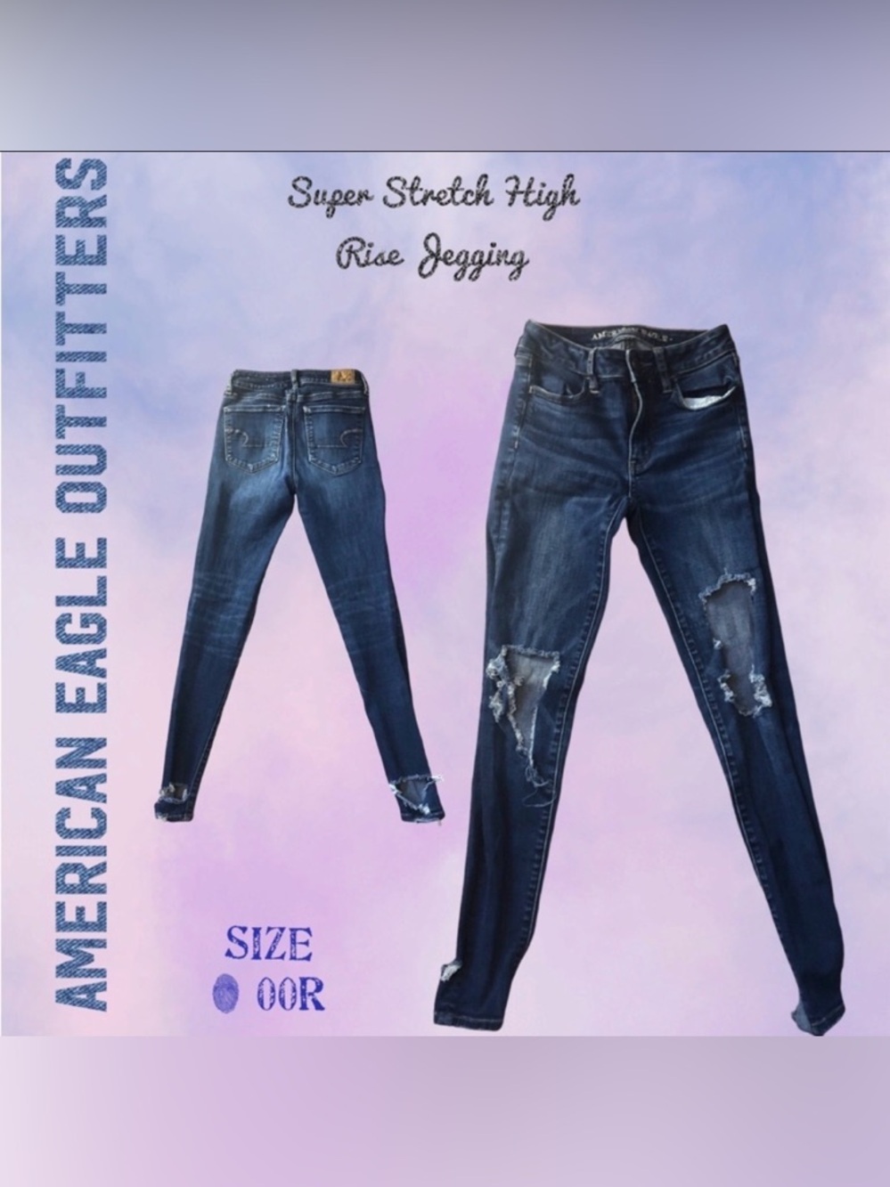American Eagle High Rise Jegging 
Super Stretch
Size 00